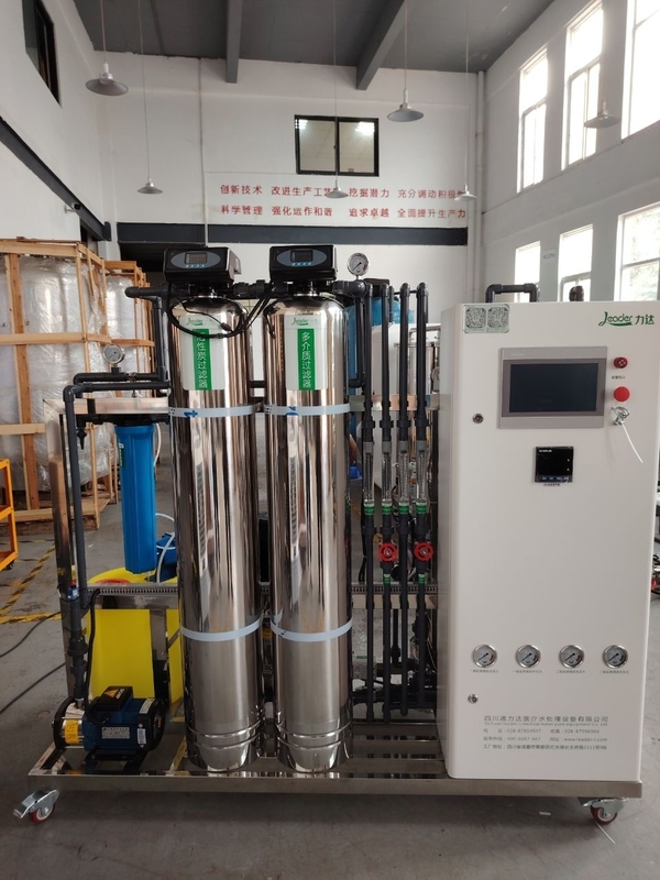 Planta de tratamiento de aguas de doble paso RO + EDI de 300 litros por hora con equipo de sistema RO