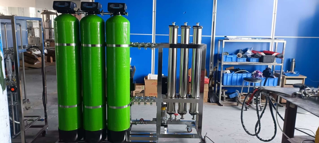 380V 300L por hora 2 etapa RO EDI planta de tratamiento de agua para laboratorio del hospital