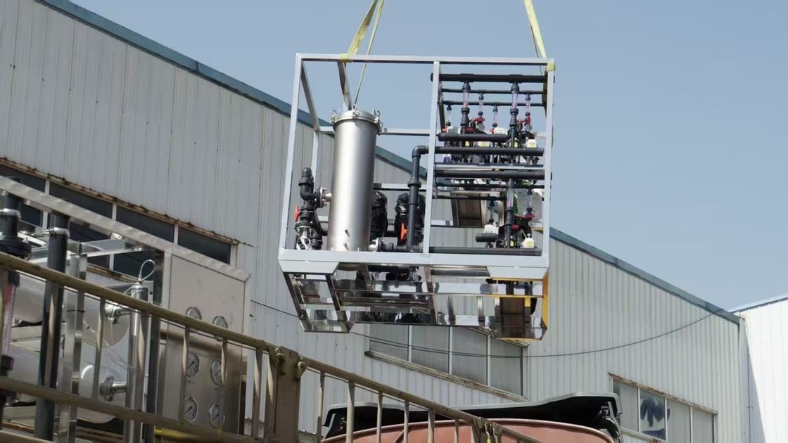 15 T/hora EDI sistema de agua ultrapura para uso industrial con sistema de RO de 2 etapas