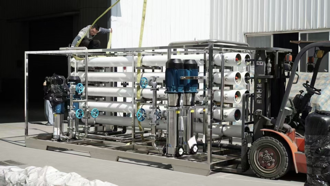 15 T/hora EDI sistema de agua ultrapura para uso industrial con sistema de RO de 2 etapas