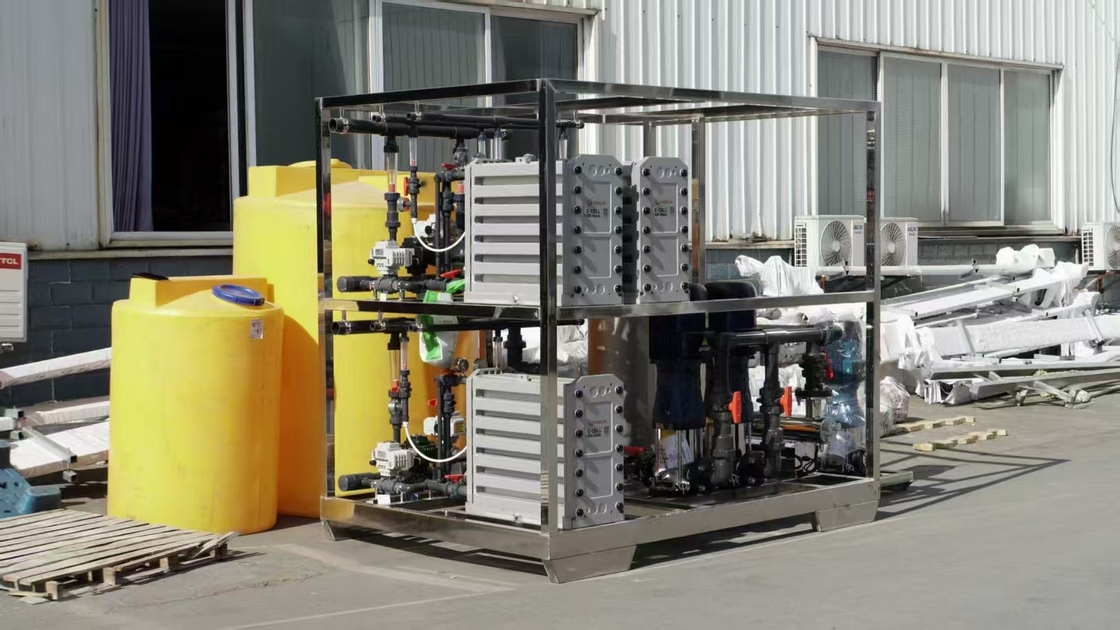 15 T/hora EDI sistema de agua ultrapura para uso industrial con sistema de RO de 2 etapas