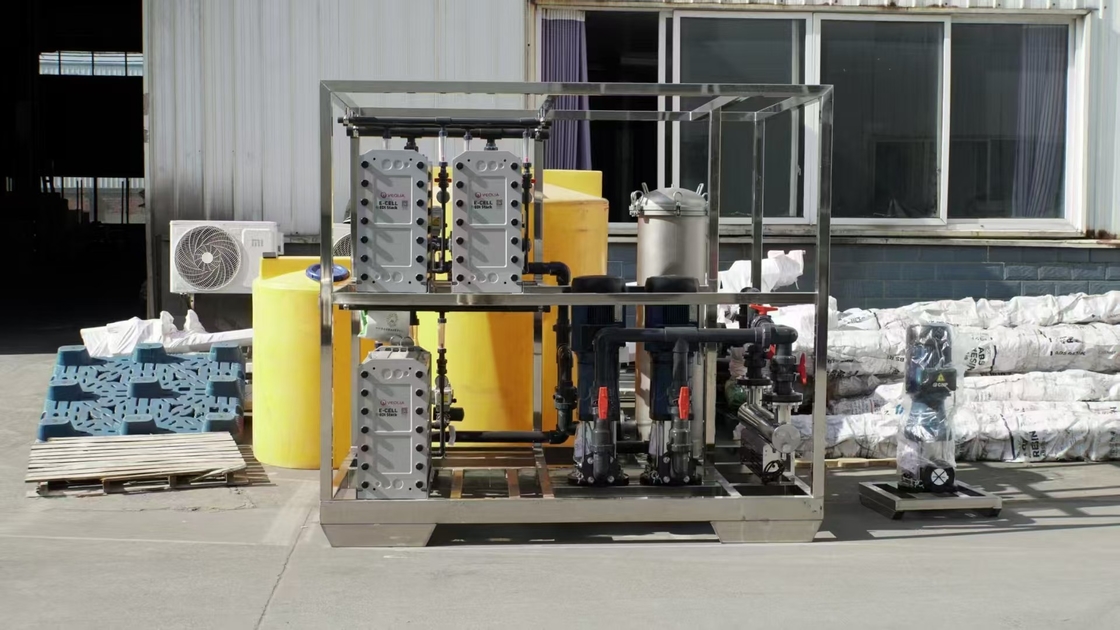 15 T/hora EDI sistema de agua ultrapura para uso industrial con sistema de RO de 2 etapas