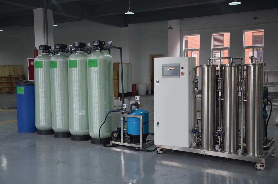 Planta de Treatmen del agua de la ósmosis reversa del Ro de las etapas del sistema dos del RO del paso del doble 10TPH