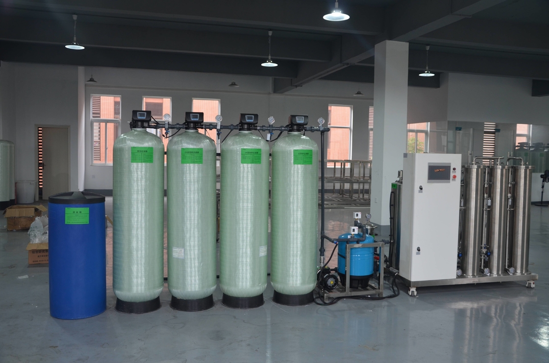 Planta de Treatmen del agua de la ósmosis reversa del Ro de las etapas del sistema dos del RO del paso del doble 10TPH