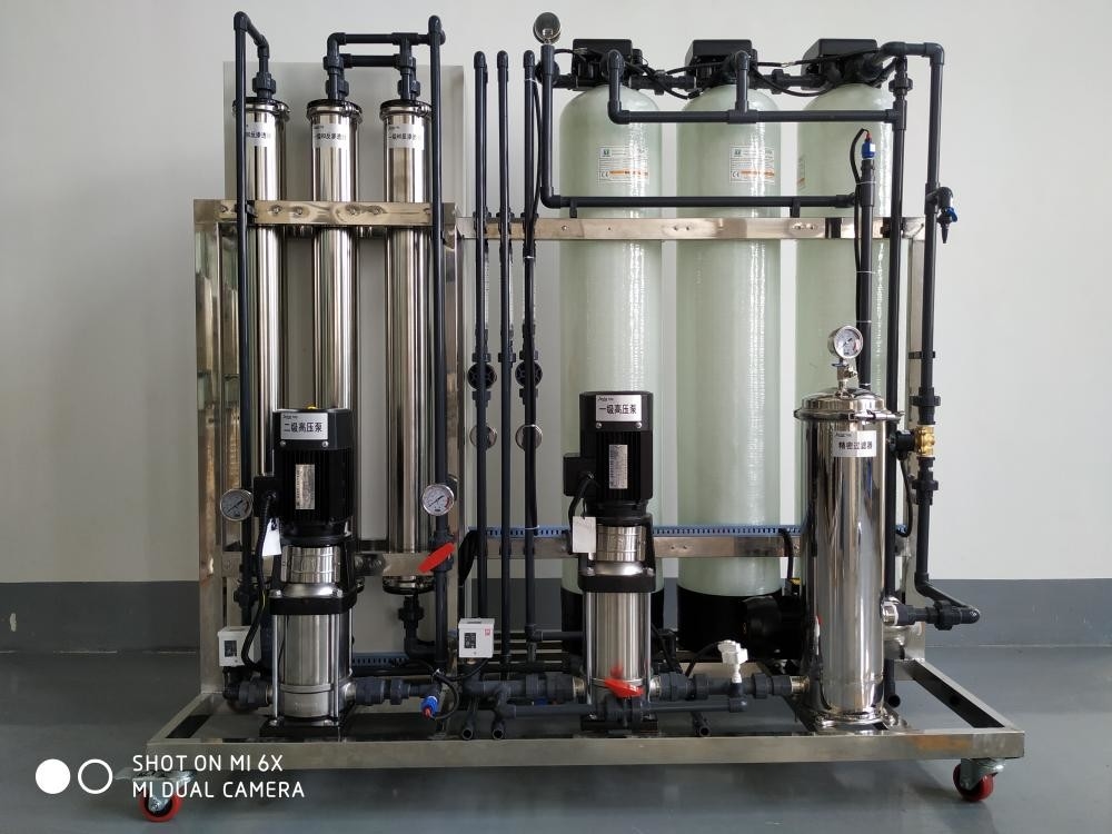 sistema de dos fases de la filtración del agua del sistema RO del RO 750lph