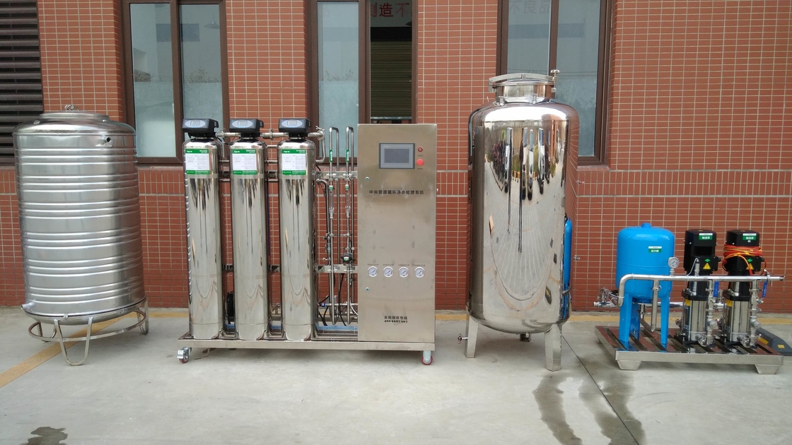 Máquina industrial del filtro de agua del RO del equipo de la ósmosis reversa de 1TPH SUS304