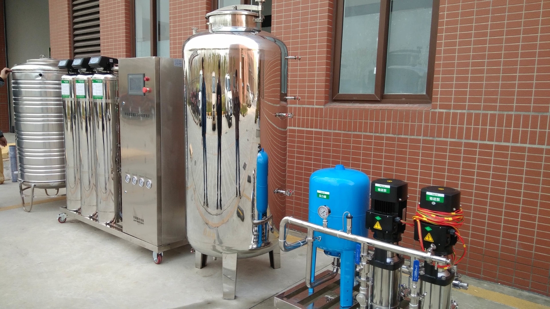 Máquina industrial del filtro de agua del RO del equipo de la ósmosis reversa de 1TPH SUS304