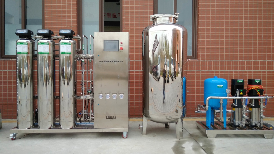 Máquina industrial del filtro de agua del RO del equipo de la ósmosis reversa de 1TPH SUS304