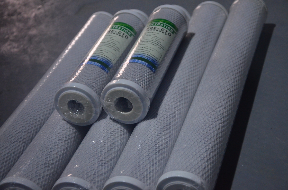 cartucho de filtro de 10inch CTO Compressed Activated Carbon para los accesorios puros del sistema del RO de la máquina del agua