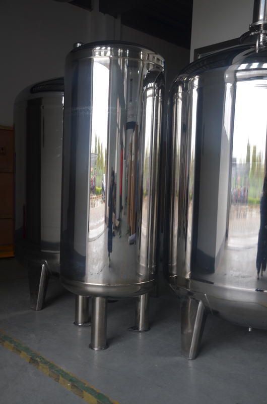 El tanque de agua de acero inoxidable 304 para el almacenamiento los accesorios puros del sistema del RO del agua