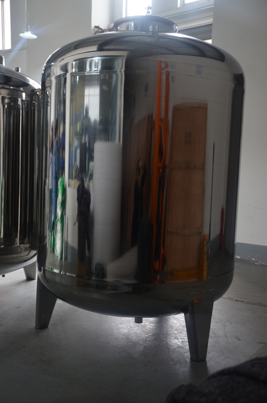 El tanque de agua de acero inoxidable 304 para el almacenamiento los accesorios puros del sistema del RO del agua