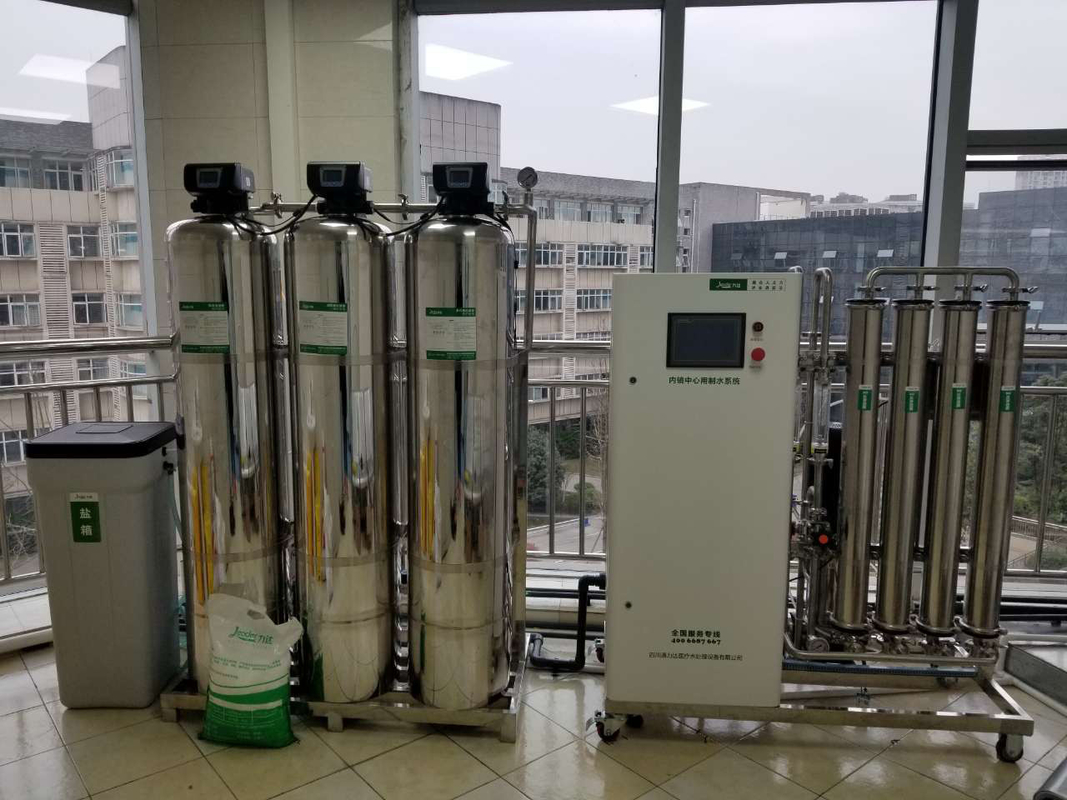 500 litros por sistema de tratamiento de aguas doble del Ro de las etapas del sistema dos del RO del paso de la hora