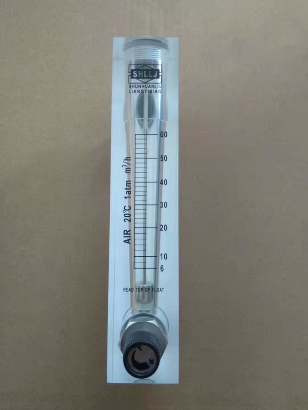 Tipo flujómetro del panel de la nómina del metro de flujo del vidrio para el tratamiento de aguas de los accesorios del sistema del RO