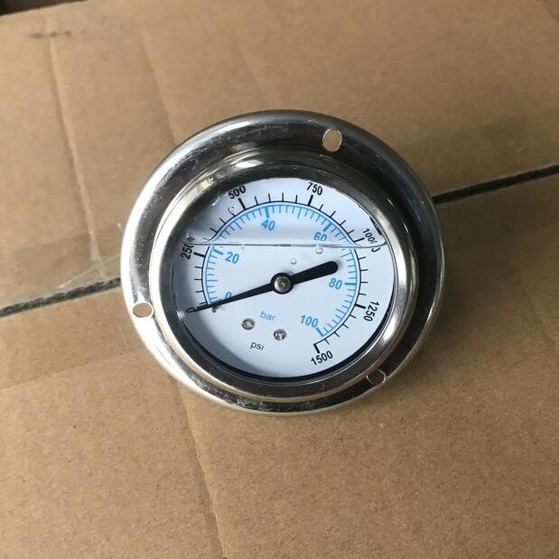 Indicador de presión lleno de agua del sello 60Kpa del diafragma del manómetro del SUS para el tratamiento de aguas del Ro
