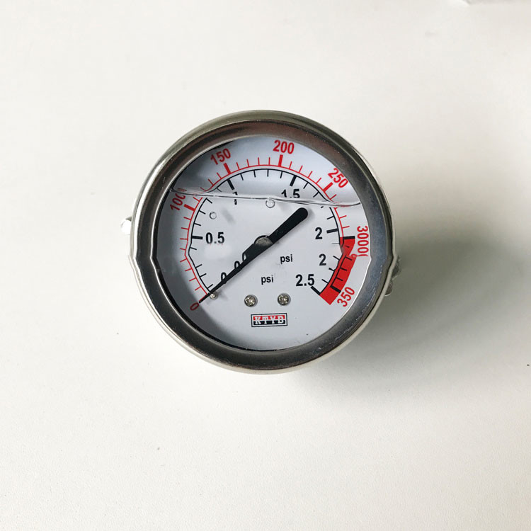 Indicador de presión lleno de agua del sello 60Kpa del diafragma del manómetro del SUS para el tratamiento de aguas del Ro