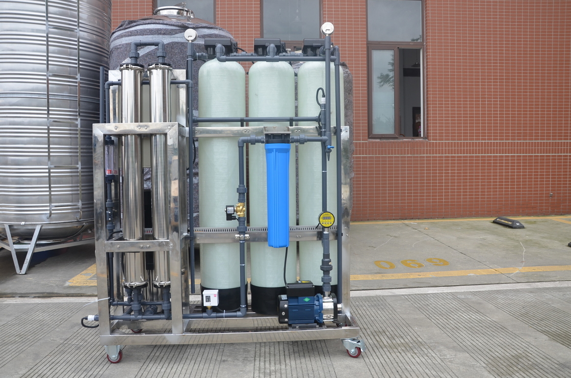 Sistema industrial 500L del filtro de agua del Ro del suavizador del control automático
