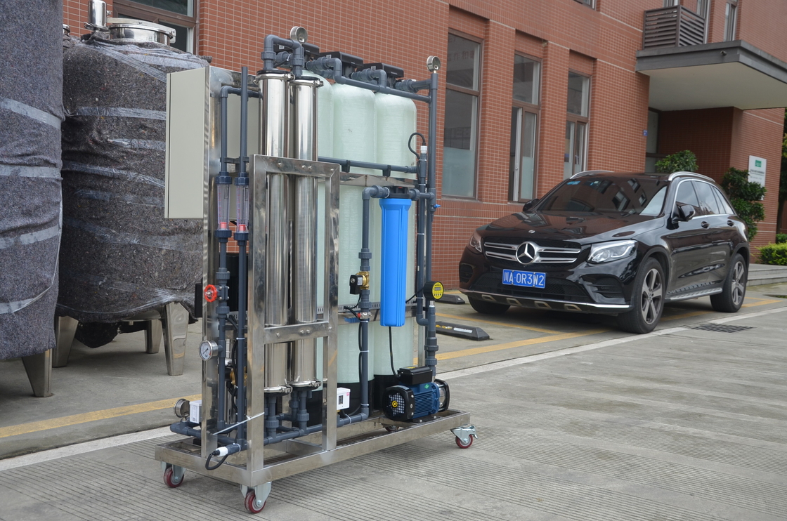 Sistema industrial 500L del filtro de agua del Ro del suavizador del control automático