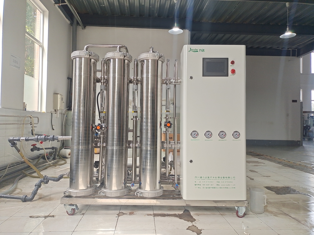 Sistema del RO de la etapa del doble del material 1000LPH de los SS con la desinfección ULTRAVIOLETA