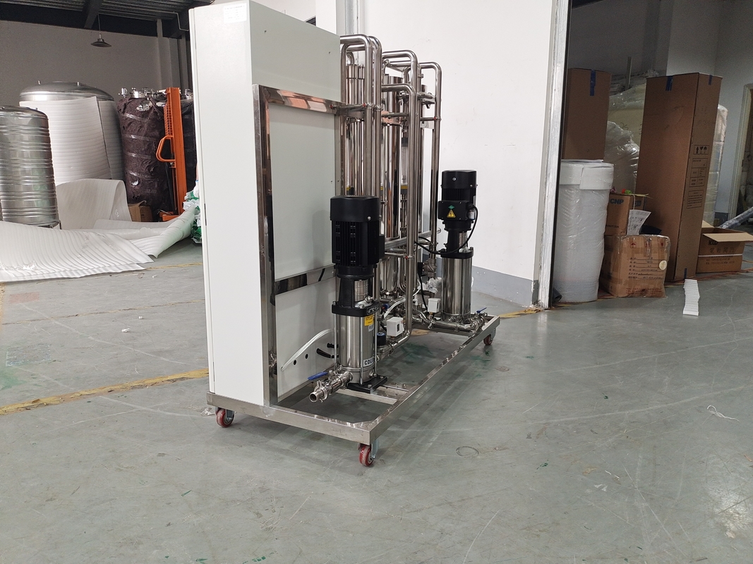 Sistema del RO de la etapa del doble 1000LPH por el material completo de los SS